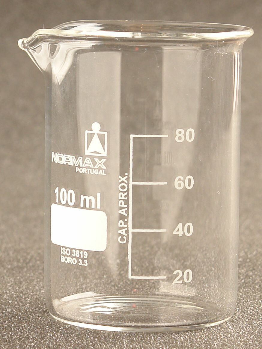 Bécher en verre - Doseur 100ml