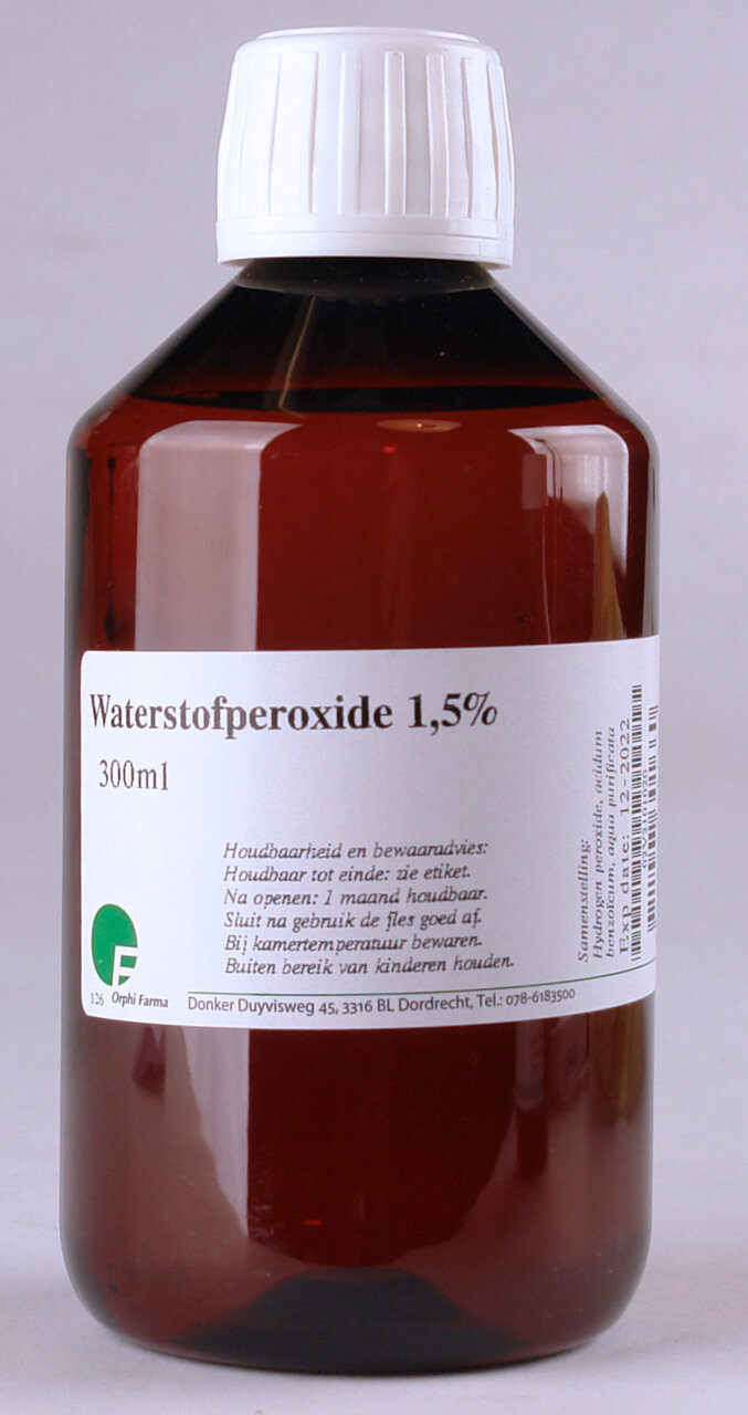 Peroxyde d'hydrogène 1,5% 300ml - Helios Holland Webshop