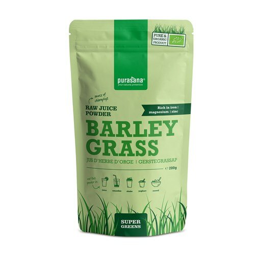 Barley Grass Juice Powder (Gerstegrassappoeder) BIO - 200g - Purasana