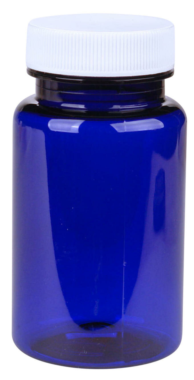 Petpacker Jar 100ml - Bleu - Comprend un Couvercle &aacute; Vis Blanc