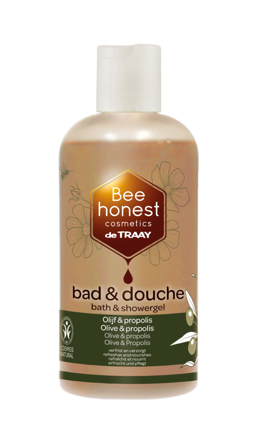 Bad &amp; Douche Olijf &amp; Propolis - 250ml - Bee Honest