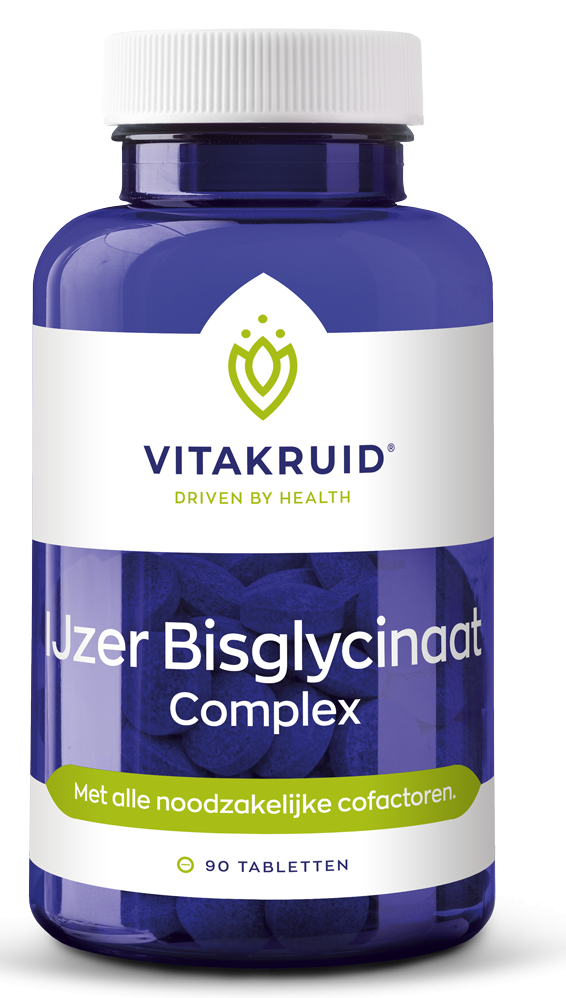 Ijzer Bisglycinaat Complex - 90 tabletten - Vitakruid