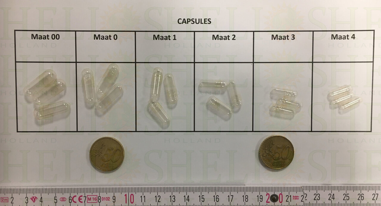 Lege Capsules VEGETARISCH maat 00 - 20000 stuks