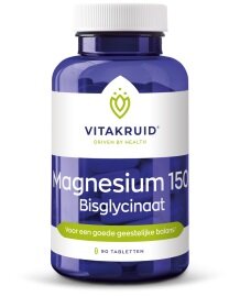 Magnesium 150 Bisglycinaat - 180 tabletten - Vitakruid