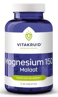 Magnesium 150 Malaat - 90 tabletten - Vitakruid