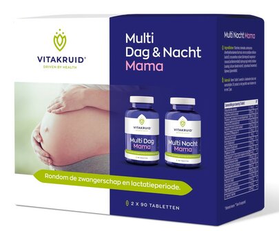 Multi Dag &amp; Nacht Mama - 2 x 90 tabletten - Vitakruid