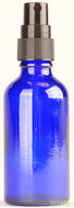 Fles 50ml blauw met Zwarte Spraydop / Verstuiver