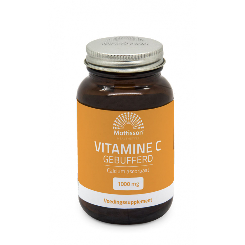 Vitamine C gebufferd 1000 mg - Calcium Ascorbaat - 90 capsules - Mattisson