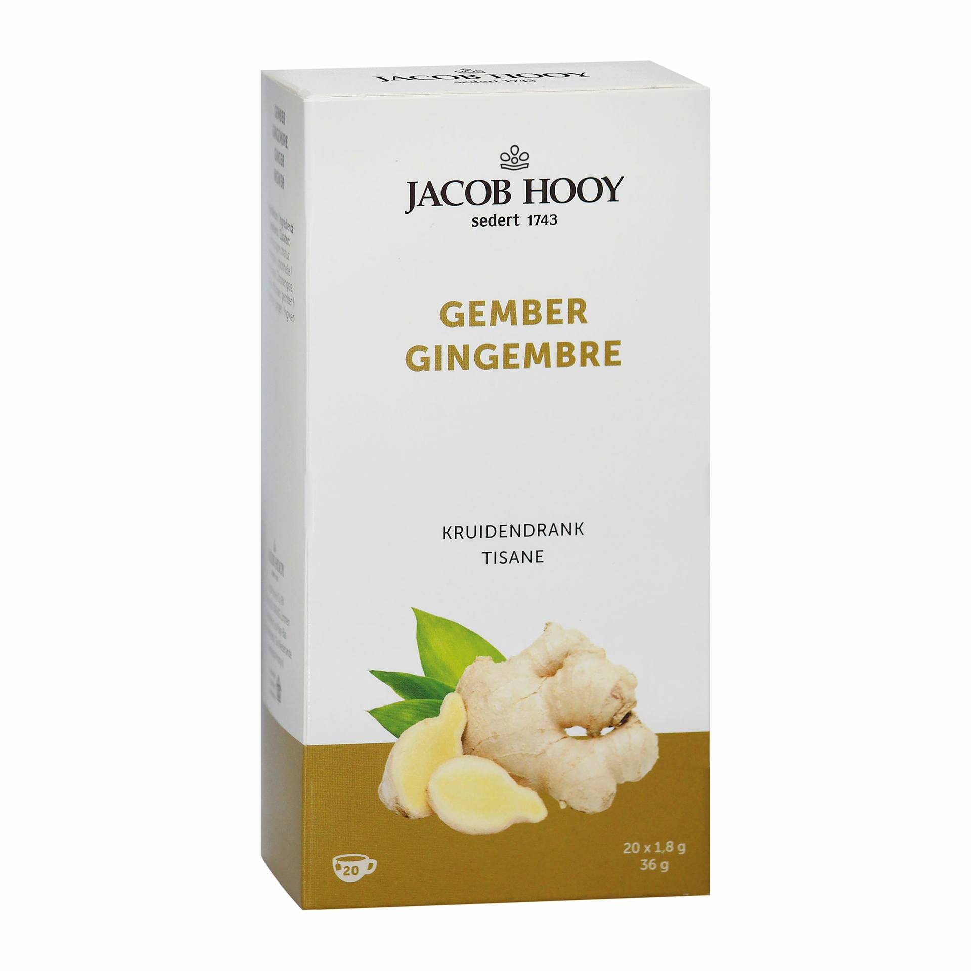 Gember Thee - 20 zakjes - Jacob Hooy