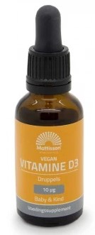 Vegan Vitamine D3 Baby & Kind 10 mcg - 25 ml - Mattisson