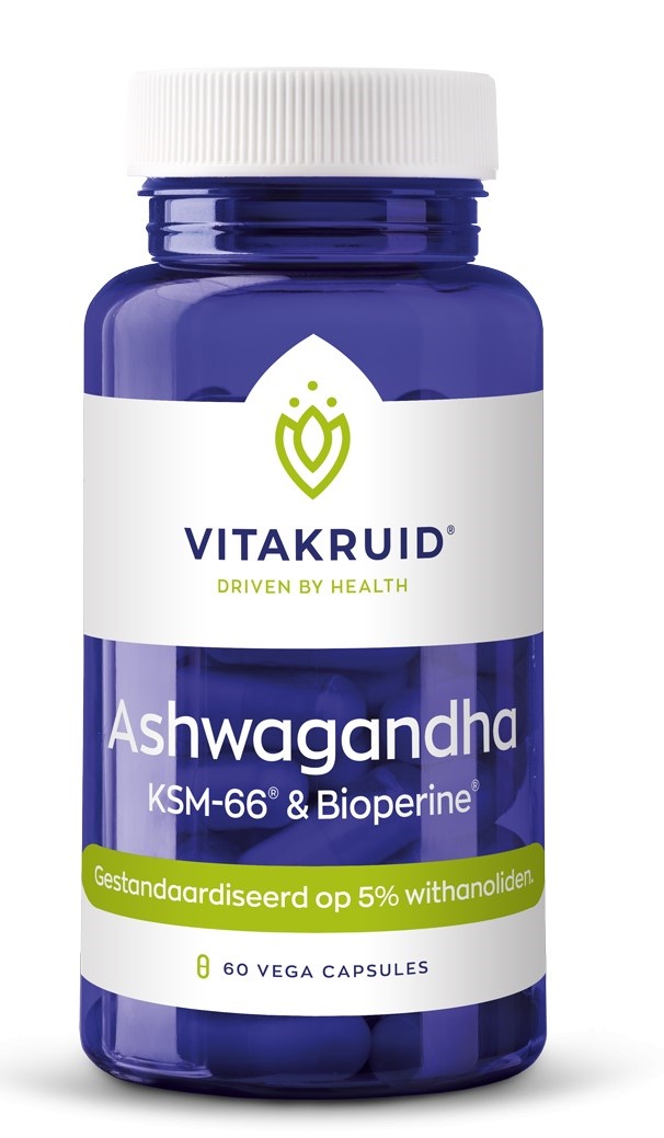 Ashwagandha KSM-66® & Bioperine® - 60 capsules - Vitakruid