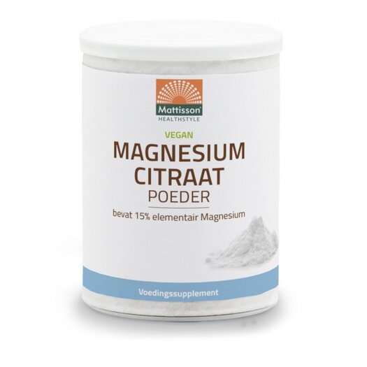 Mattisson Magnesium Citraat Poeder Kopen Helios Holland Webshop